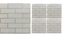 York Wallcoverings Sticktiles Classic Subway - 4 Pack
